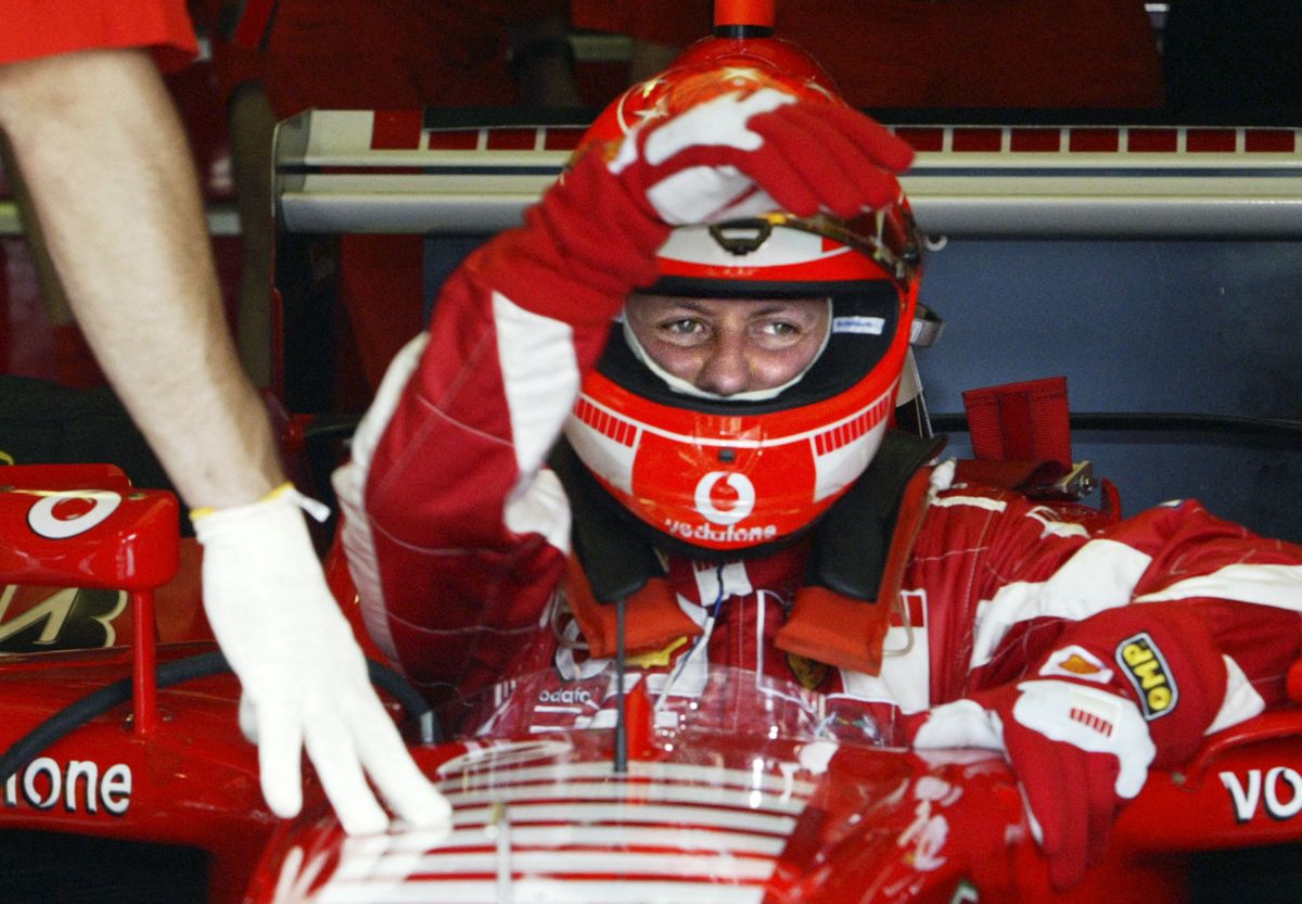 Michael Schumacher 2005-ben, Monzában a Ferrarijában