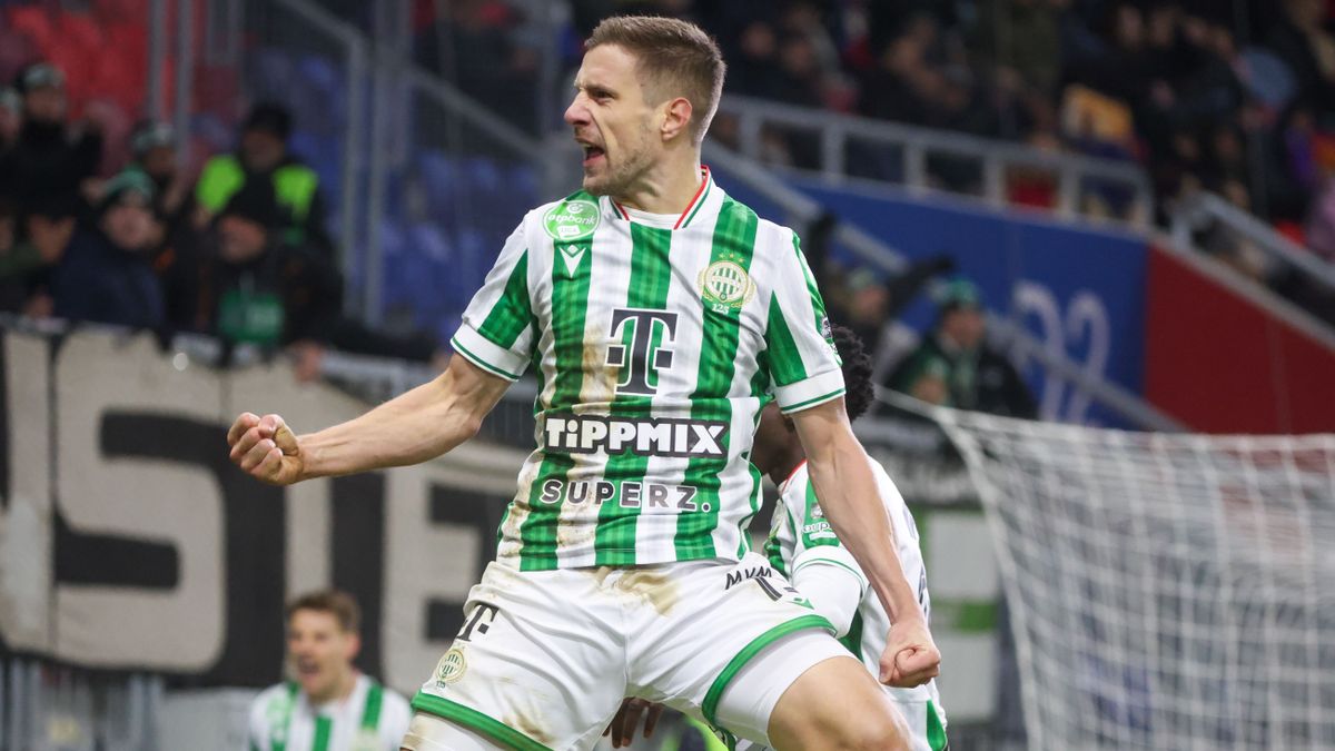 A Fradi csatára, Varga Barnabás a Puskás elleni rangadón lőtte idei 12. bajnoki gólját