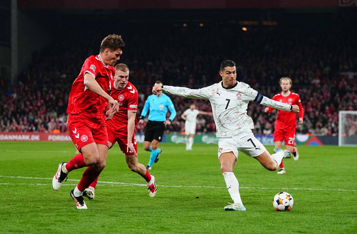 Cristiano Ronaldo Denmark vs Portugal - UEFA Nations League Quarter-finals 2024/25