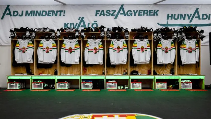 Magyar hoki válogatott öltözője