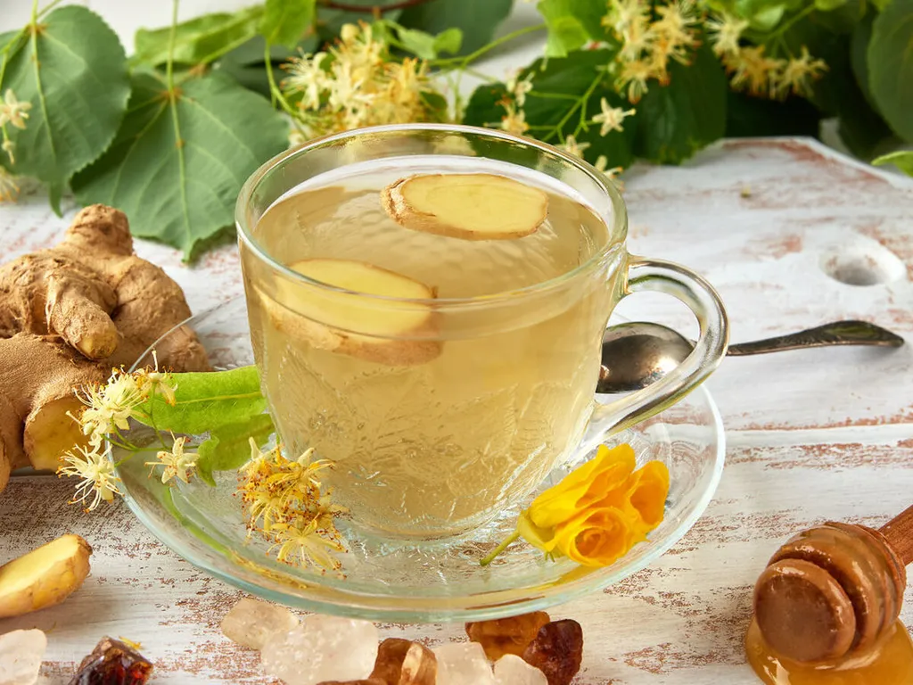tea, gyömbér