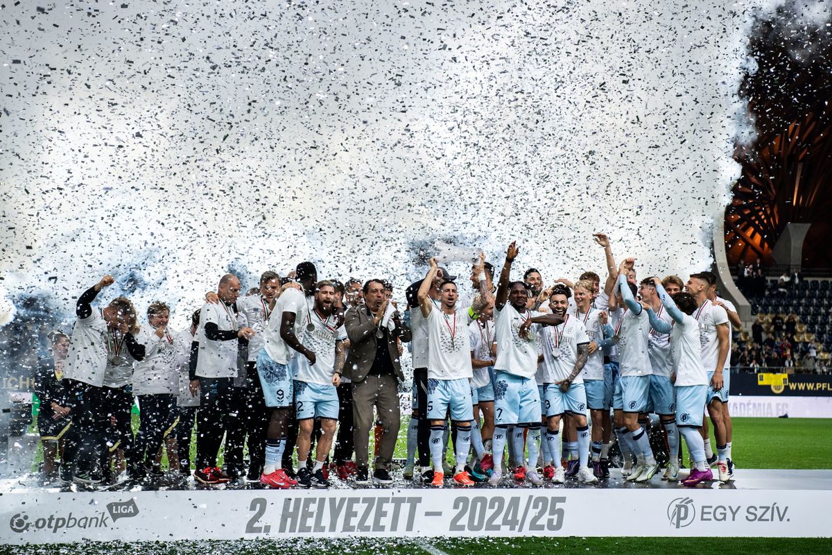 A Puskás Akadémia Hornyák Zsolt vezetésével második lett a labdarúgó NB I 2024/2025-ös idényében