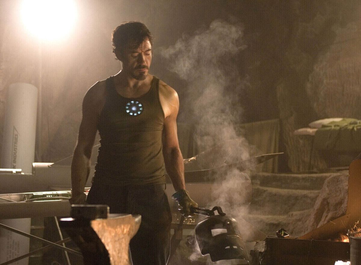 2008 - Iron Man - Movie Set. Robert Downey Jr.