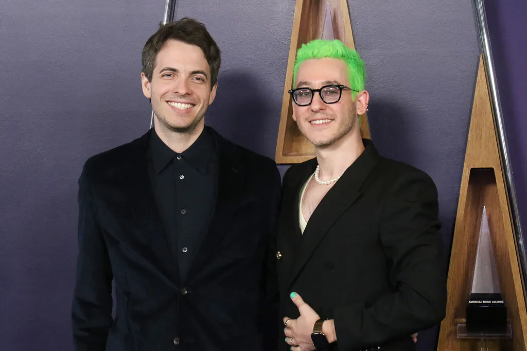 Andrew Underberg and Sam Haft at the 2025 American Music Awards held at the Fontainebleau Hotel in Las Vegas, Nevada on Monday May 26, 2025. BURT HARRIS/BNS/PI