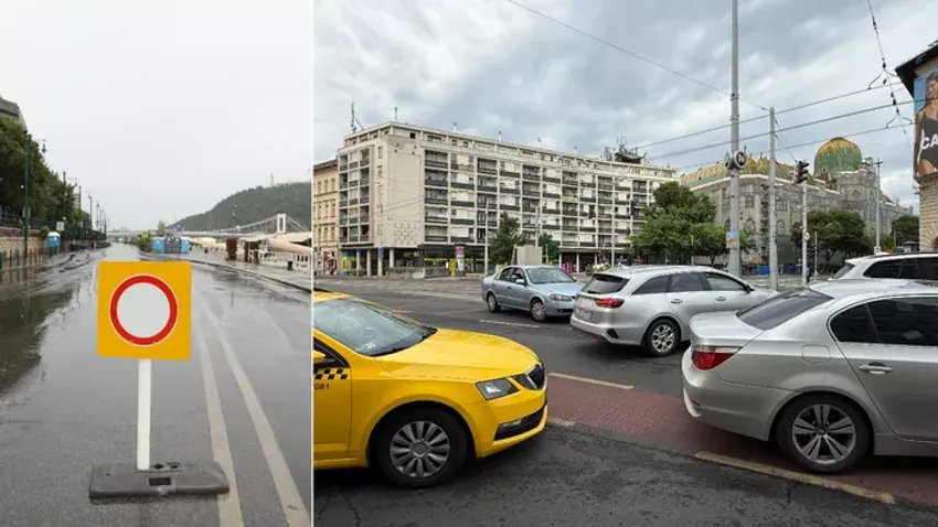 Lezárt rakpart és másfél órákat araszoló autósok Budapesten