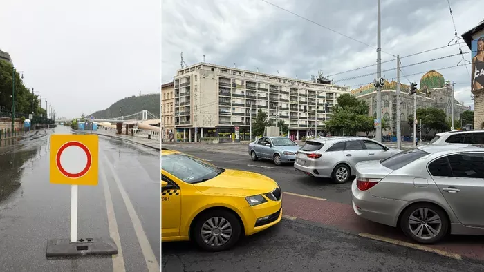 Lezárt rakpart és másfél órákat araszoló autósok Budapesten