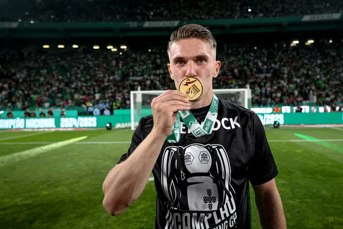 Gyökeres Viktor a portugál bajnoki aranyéremmel