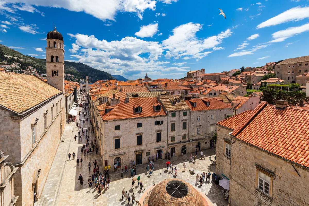 The,Aerial,View,Of,Dubrovnik,,A,City,In,Southern,Croatia