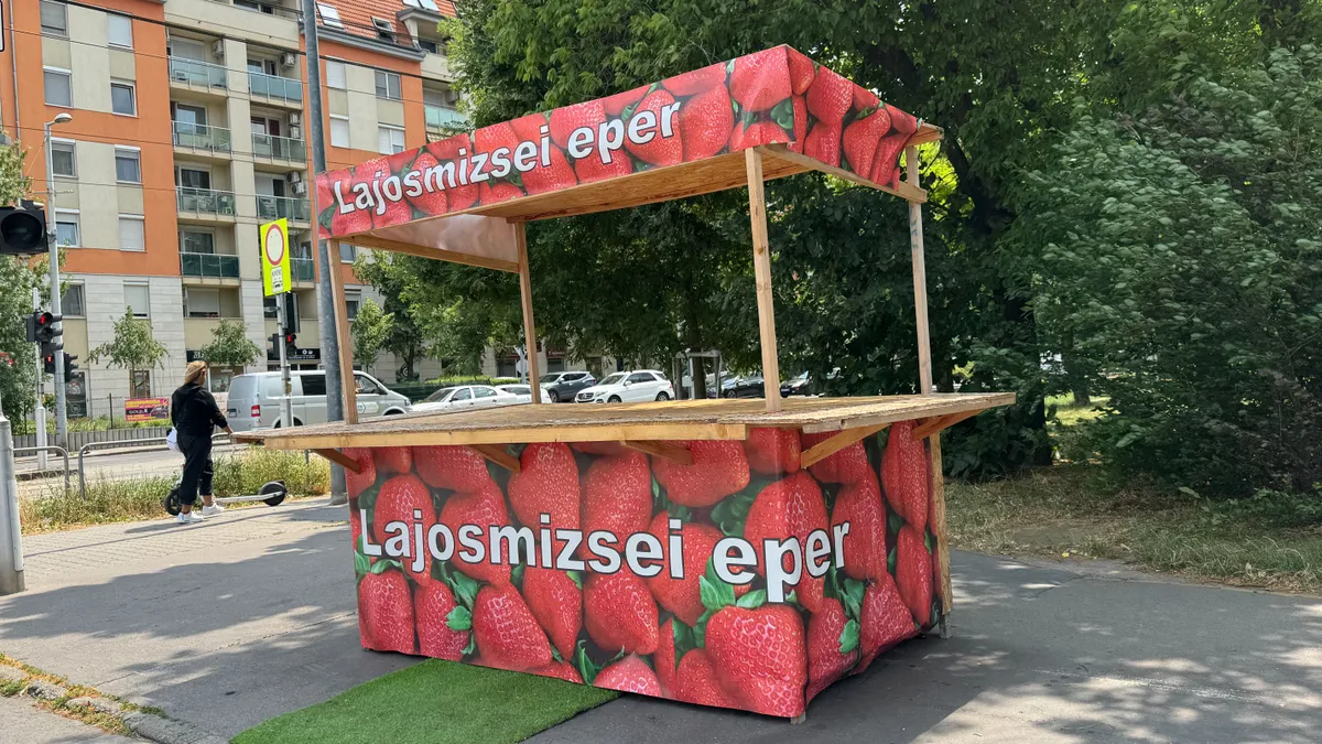 Megijedtek az eperárusok a Nébihtől: üresen állnak a standok