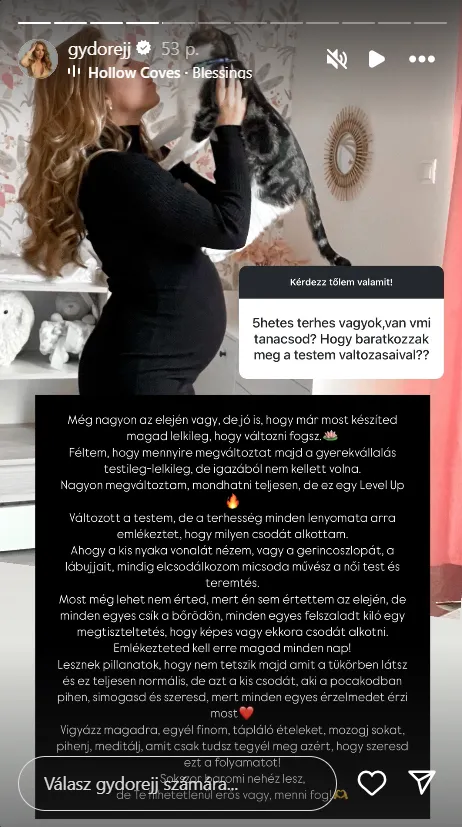 Gyuricza Dórát rajongói bombázták meg kérdésekkel.