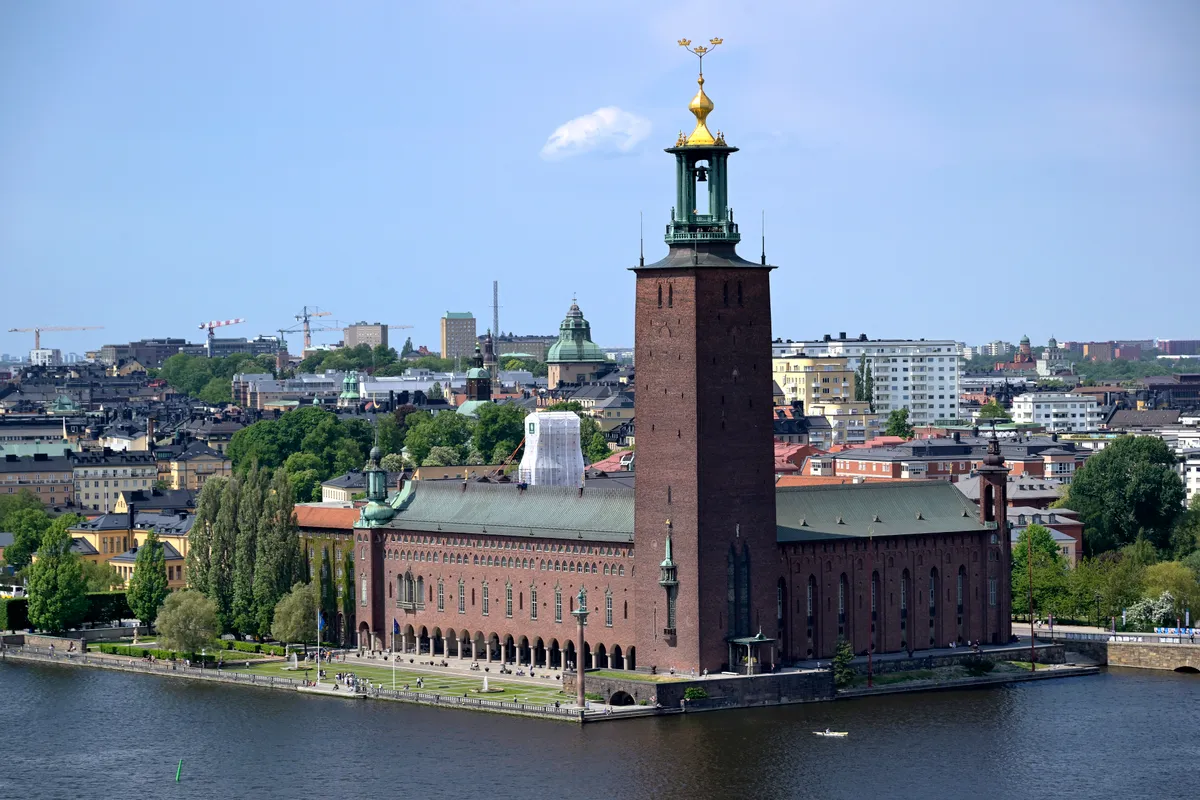 Stockholm fillérekből, utazás, Svédország, Városháza