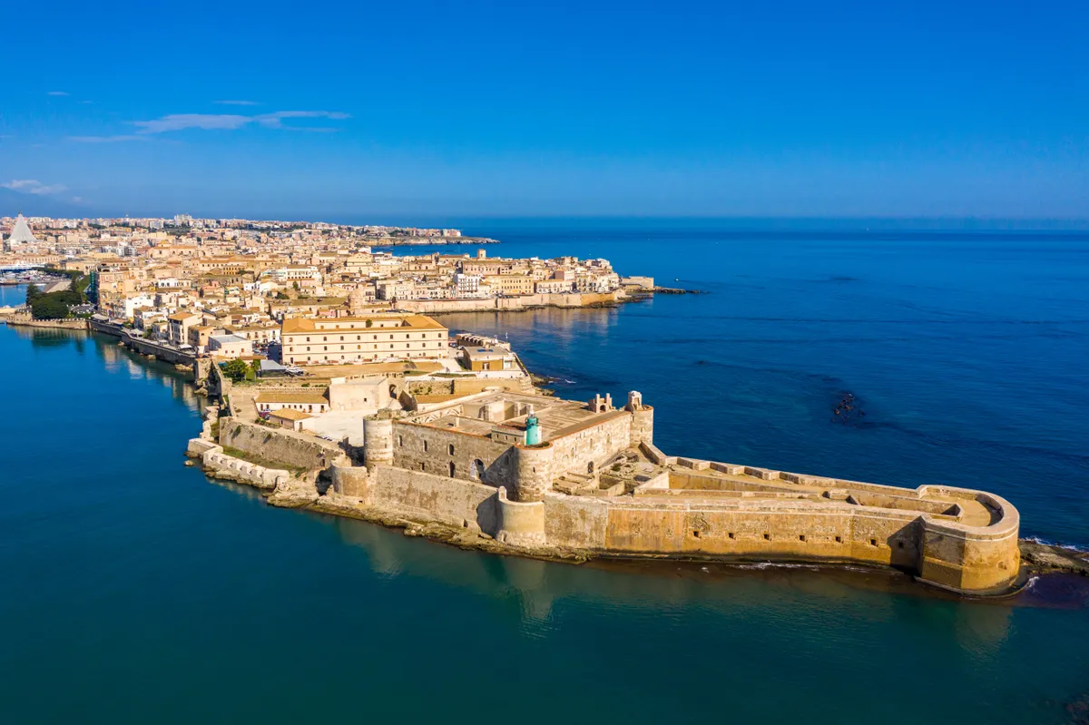 Siracusa,,Ortigia,Island,From,The,Air,,Sicily,,Italy.,Isola,Di