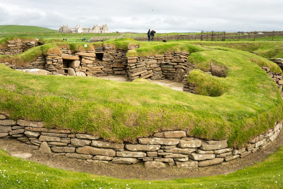 Stone,Wall,Of,A,House,In,The,Neolithic,Village,Of