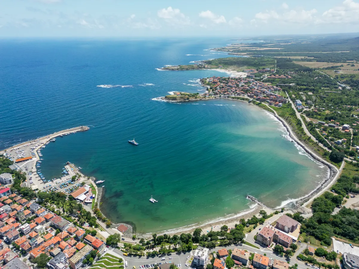 Tsarevo,,June,21,,2024.,Drone,View,Over,The,Black,Sea.