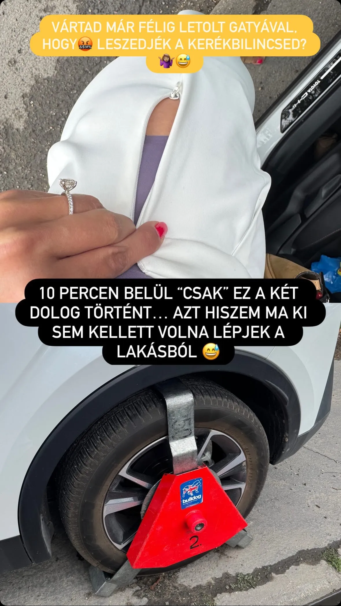 Kovács Dóra letolt nadrágban várta a közterület-felügyelőket
