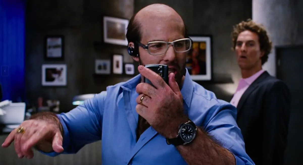 Tom Cruise a nagyszájú Les Grossman szerepében a Trópusi vihar című vígjátékban (Fotó: forrás:imdb)