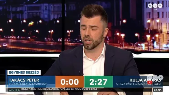 Kocsis Máté: Takács Péter egészségügyi államtitkár felmosta a padlót a tiszás Kulja Andrással