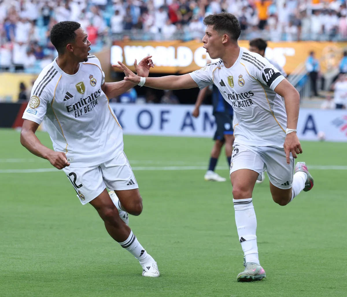Kylian Mbappé Madrid CF v CF Pachuca: Group H - FIFA Club World Cup 2025