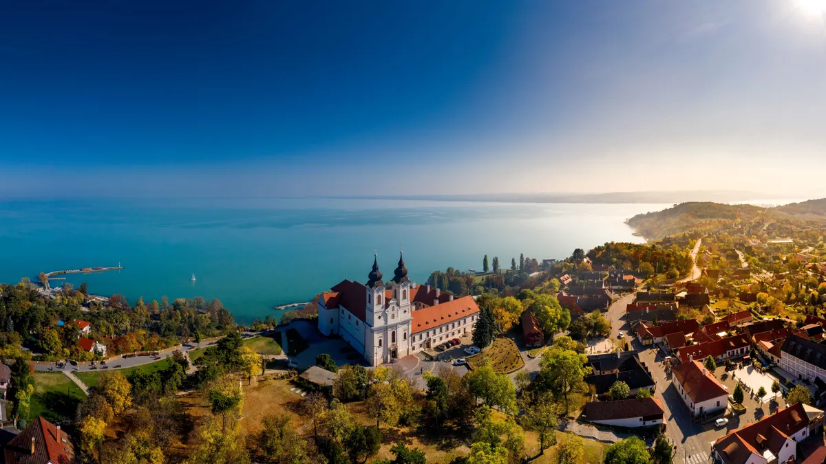 Balaton, Tihany, panoráma, Tihanyi Főapátság