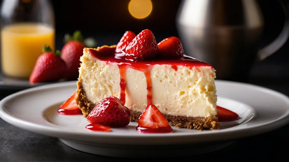 Sajttorta eperöntettel