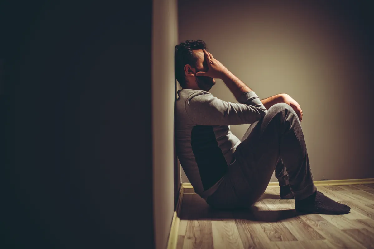 depressziós férfi, bizarr betegség