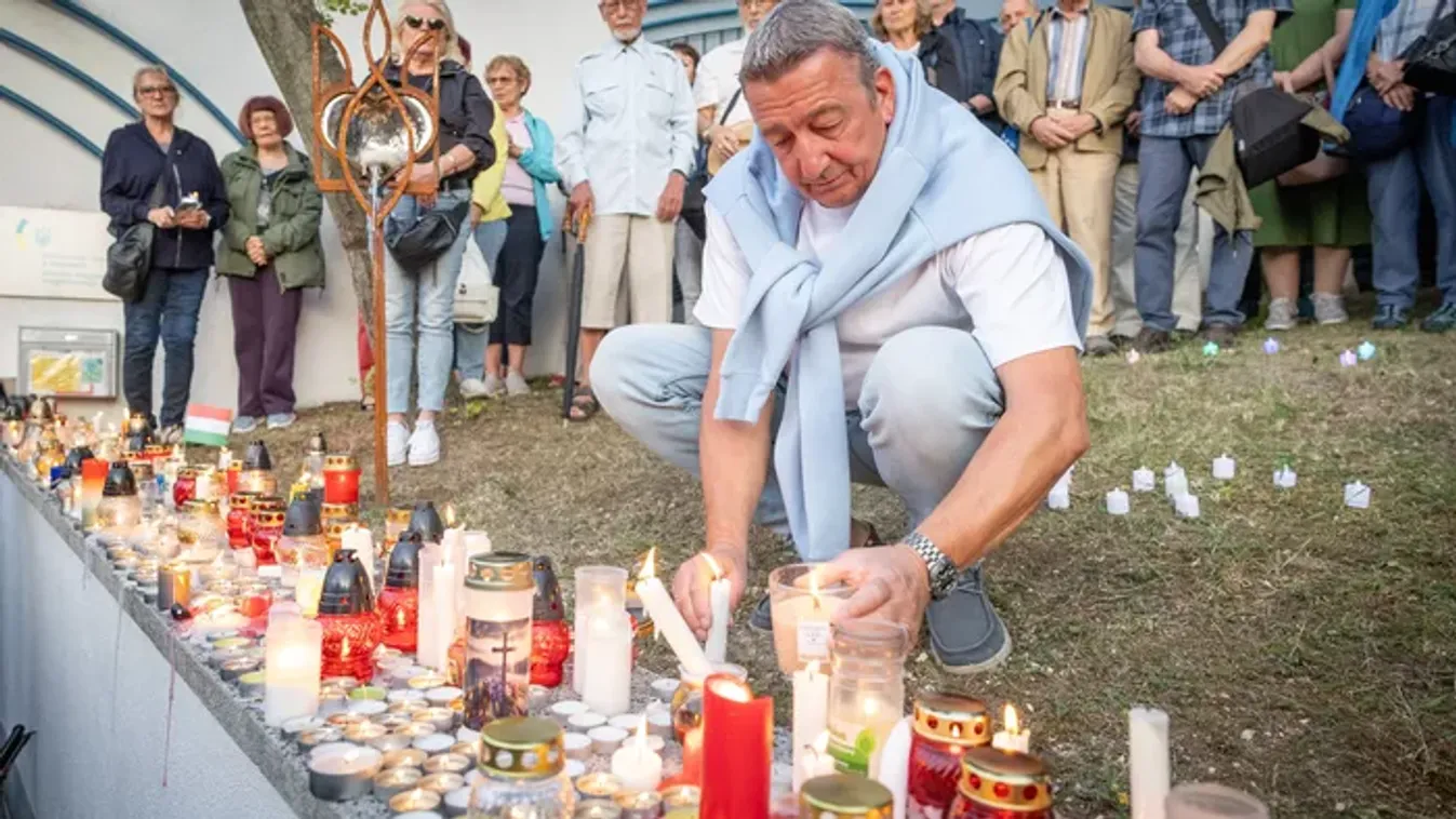 „Minden magyar felelős minden magyarért” – így emlékeztek a meggyilkolt Sebestyén Józsefre az ukrán nagykövetség előtt