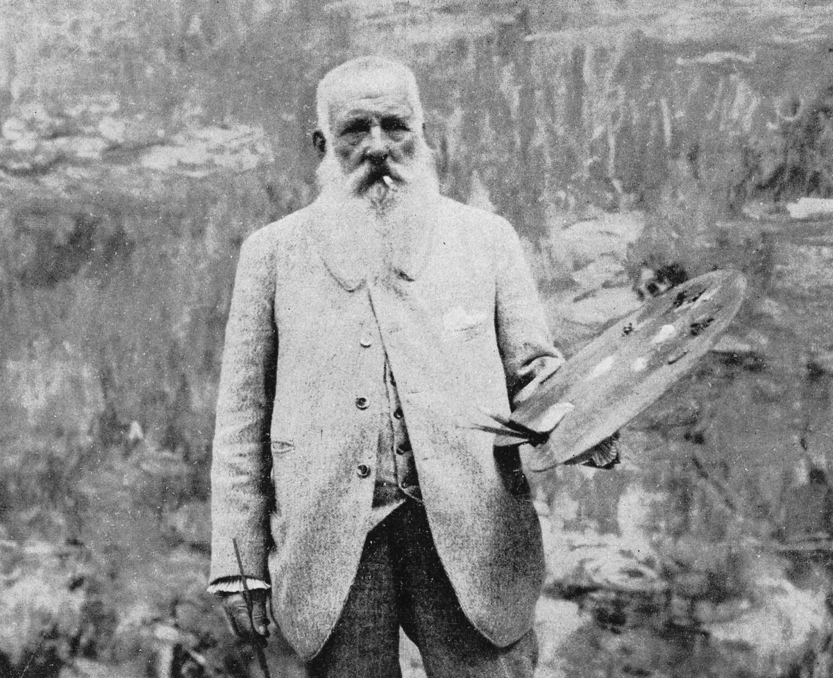személyiségteszt, Claude Monet festő, paletta, cigi
