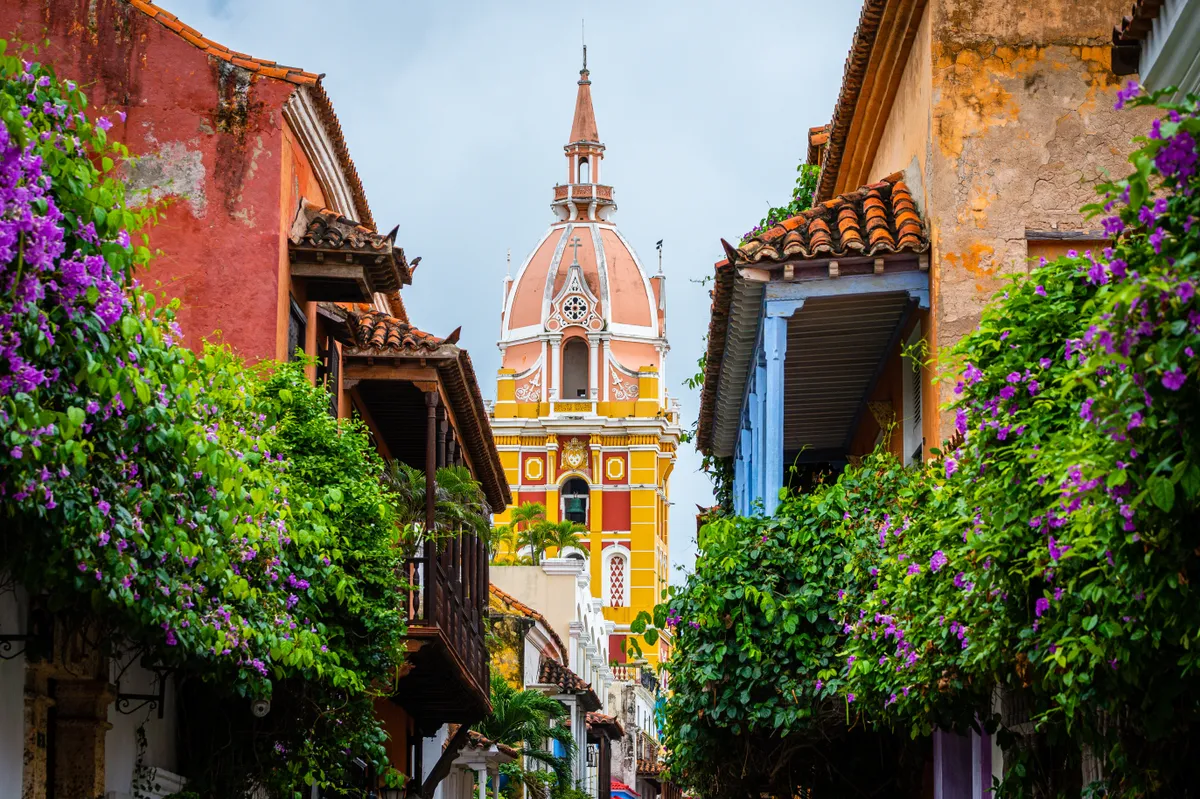 legszínesebb városok, Kolumbia, Cartagena, gyarmati építészet