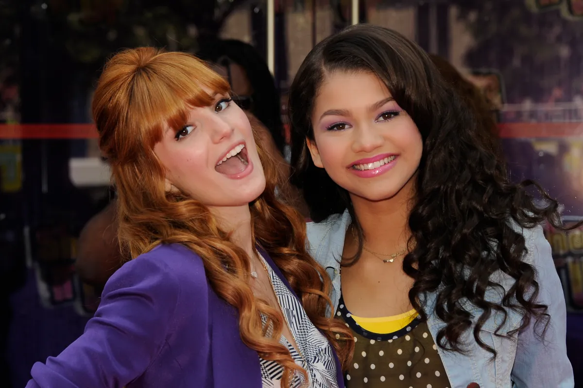 Disney Channel Stars Bella Thorne & Zendaya Coleman signing autographs on Champs-Elysees - Paris