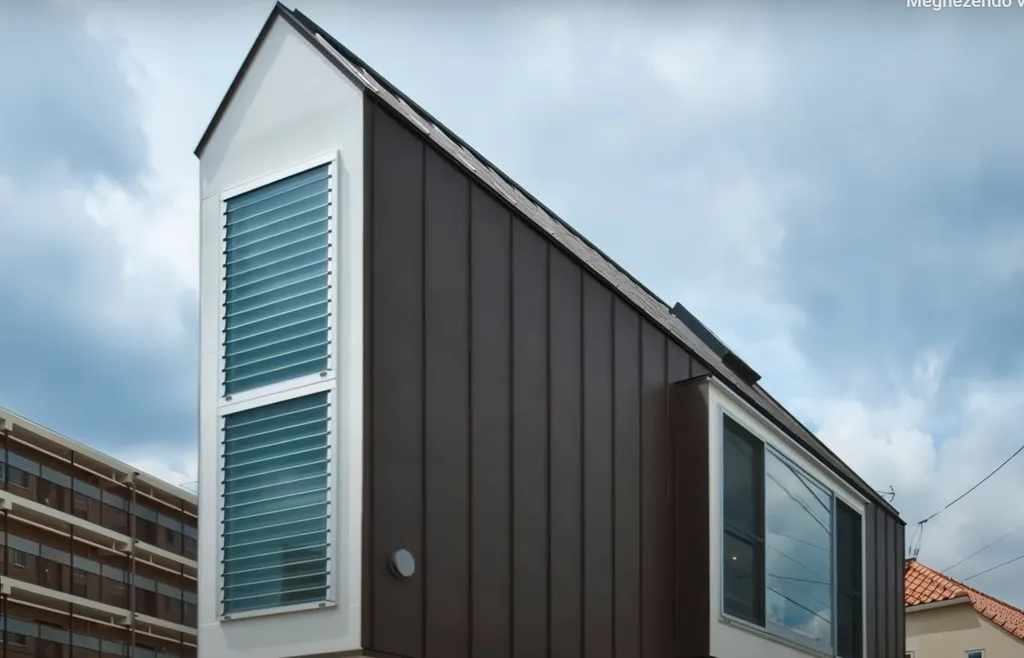 Háromszög-ház, Tokió, épület, minimalizmus