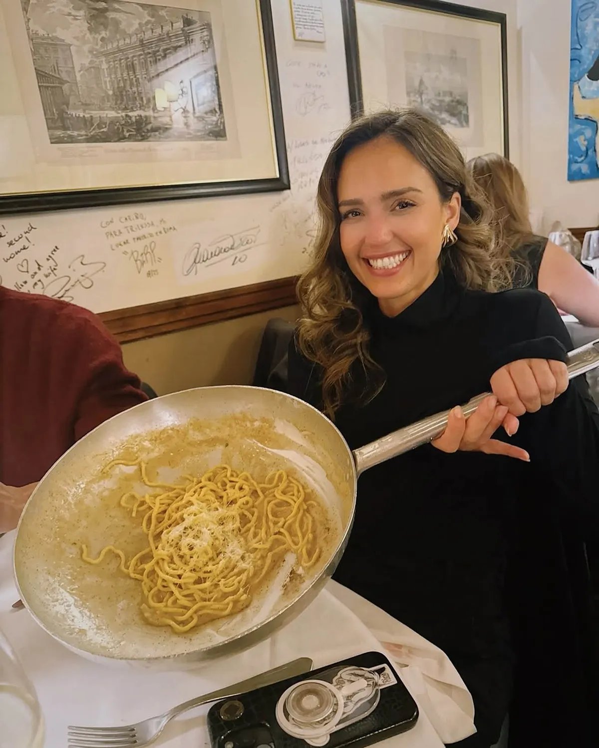 Jessica Alba olasz tészta rajongó
