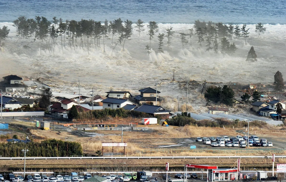 cunami, szökőár, Japán tengerpart