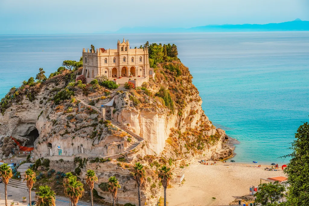 Calabria, Olaszország, Tropea, tengerpart