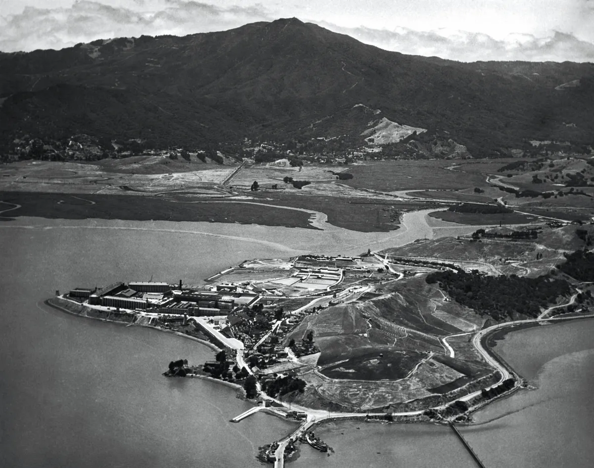 A San Quentin börtön látképe 1929-ben (Fotó: Underwood Archives)