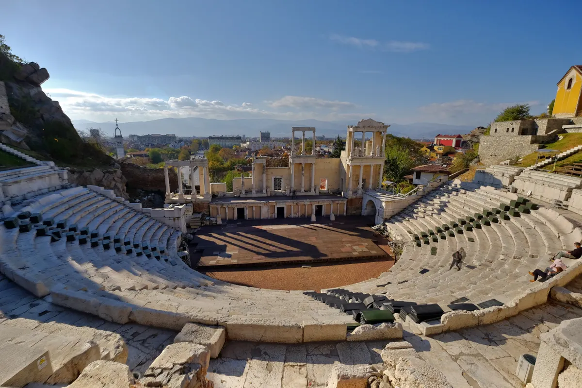 Plovdiv, Bulgária, római színház