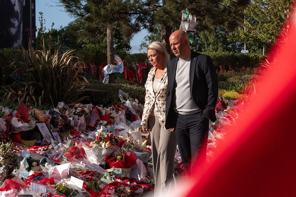 Tributes Laid For Diogo Jota At Anfield