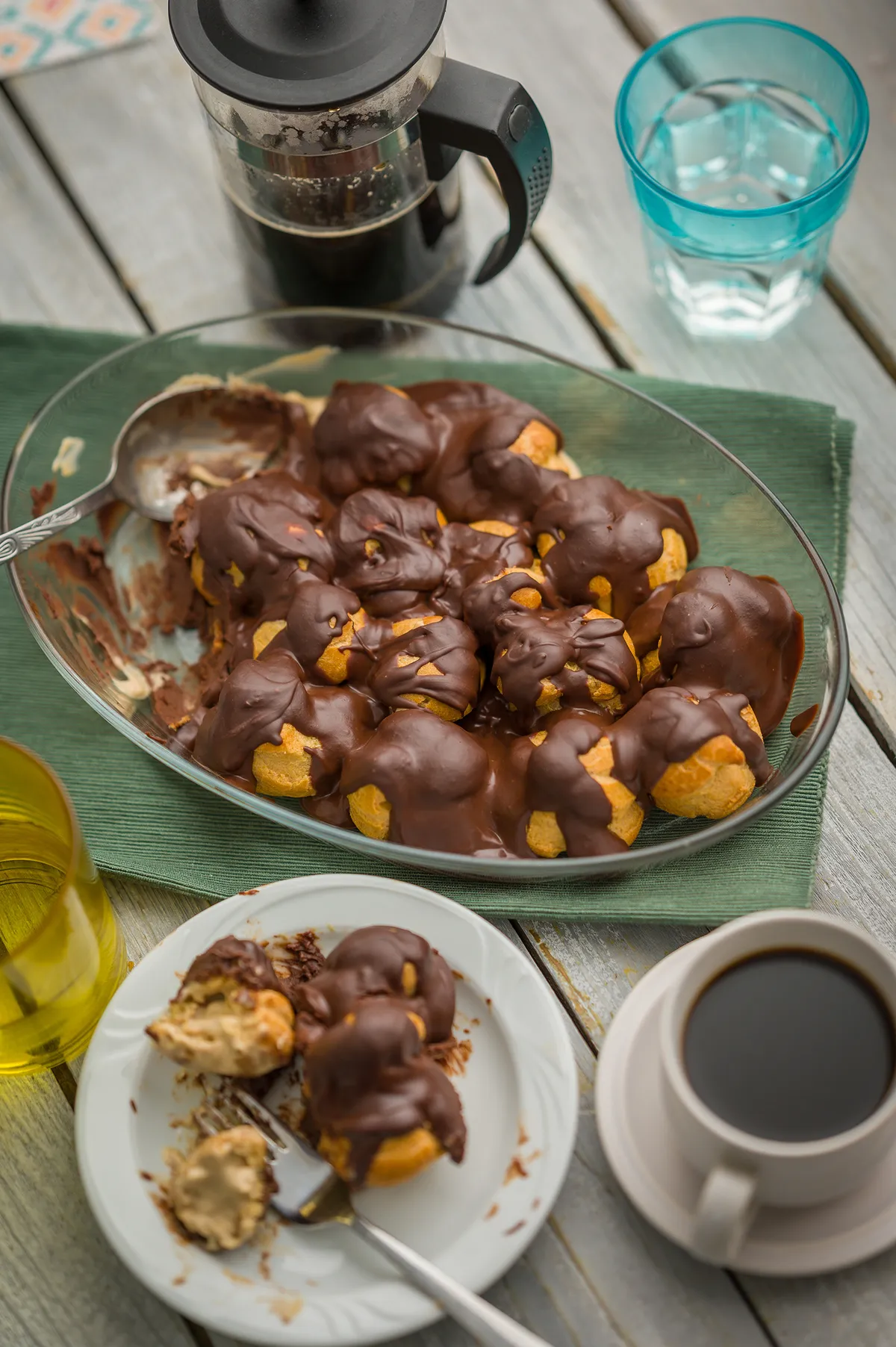 olasz édesség: kávés profiterol 