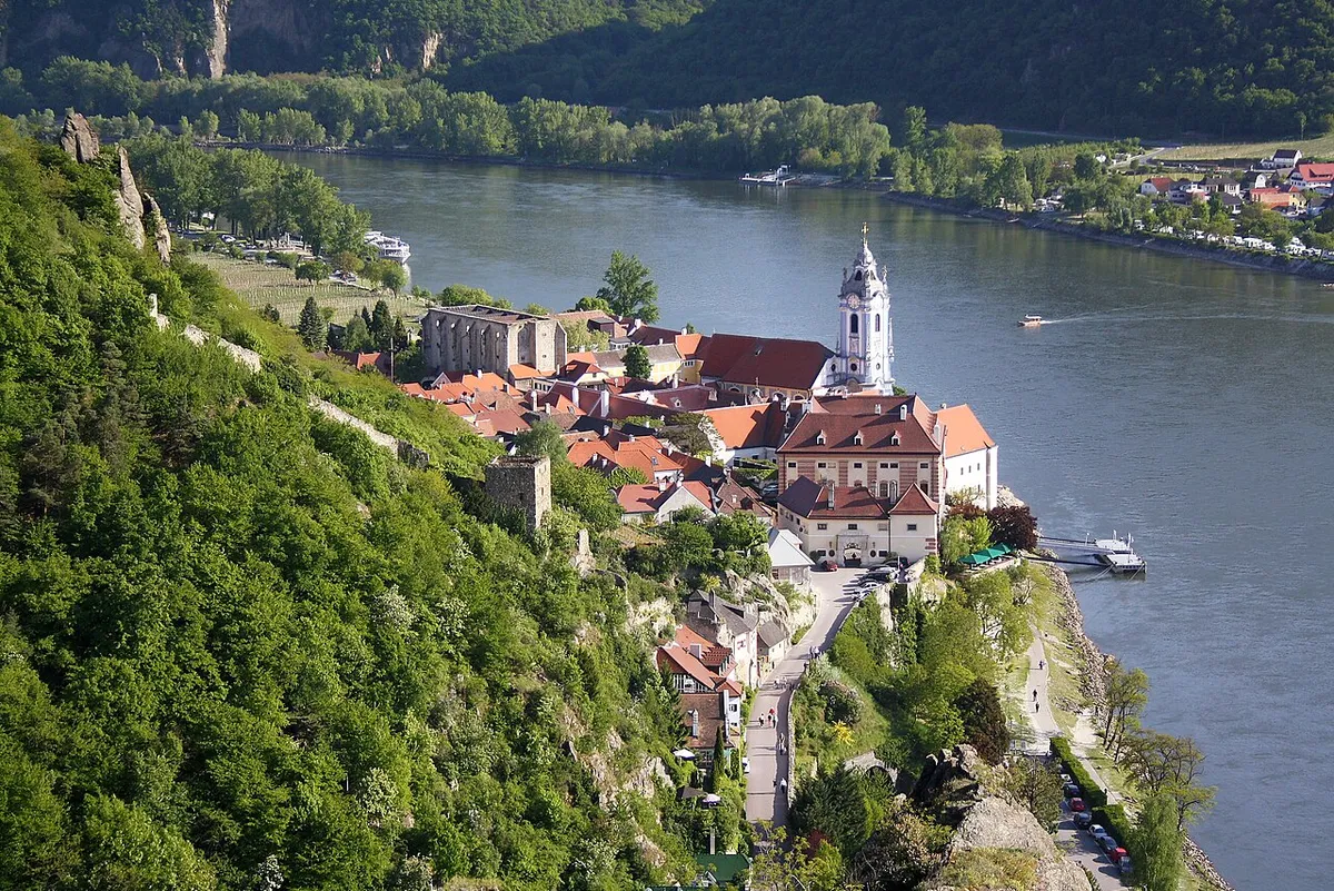 Wachau-völgy, Dürnstein, Duna, Ausztria