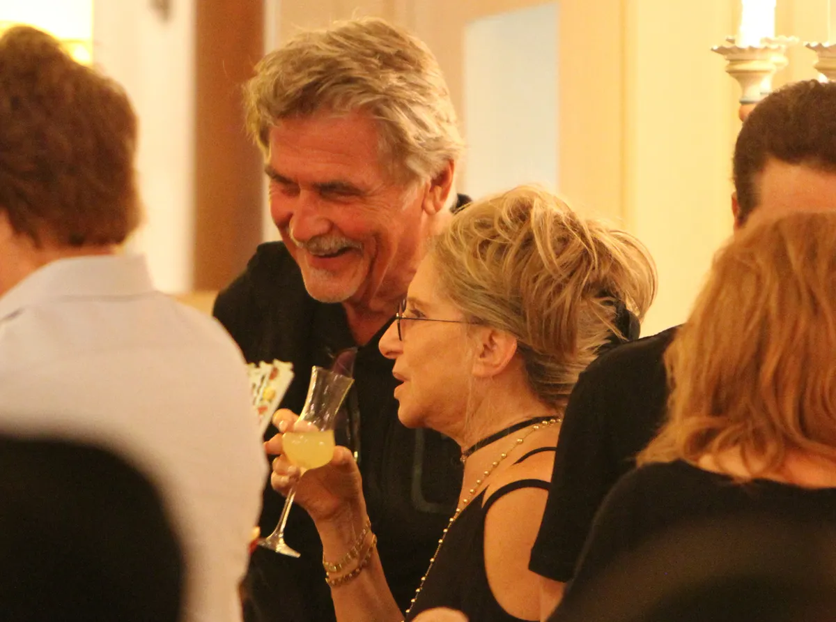 Barbra Streisand  she has after dinner with hubby James Brolin at restautant Splendido Mare in Portofino