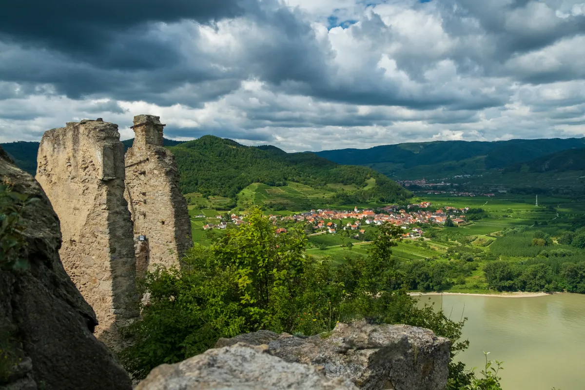 Wachau-völgy, Dürnstein, Duna, Ausztria