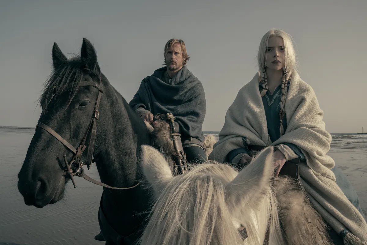 Anya Taylor-Joy őszbe hajló szőke hajával tökéletes választás volt a vikinges filmbe (Fotó: PA)
