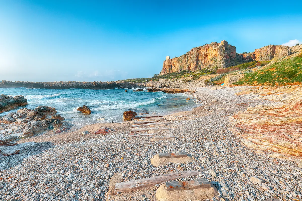 Szicília, Olaszország, San Vito Lo Capo, európai tengerpart