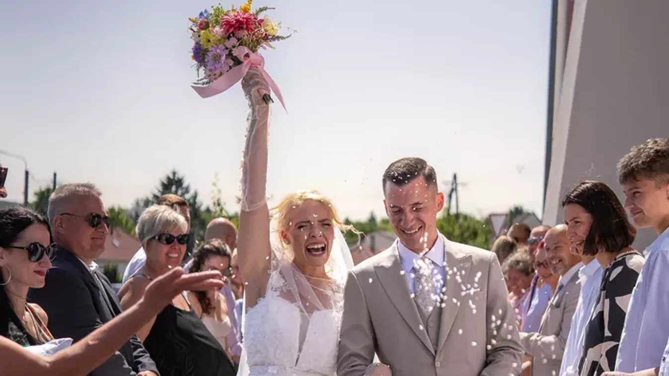Exkluzív fotók! Ilyen volt az Exatlon álompárja, Halász Vivien és Kővári Viktor esküvője