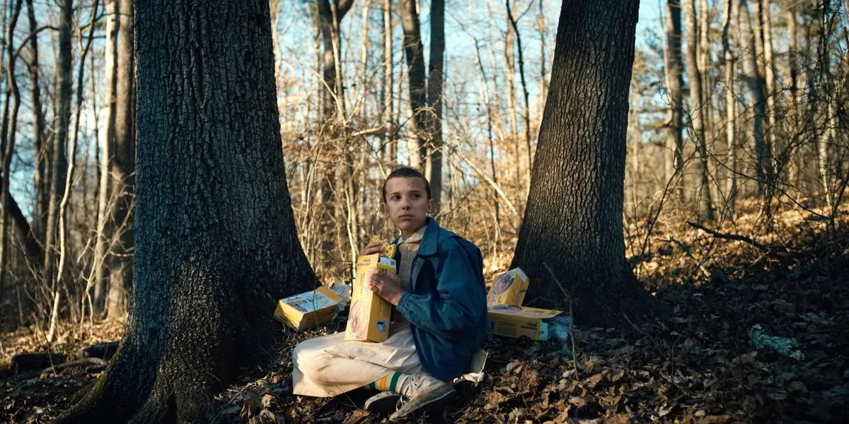 Millie Bobby Brown, Stranger Things, 11, erdő