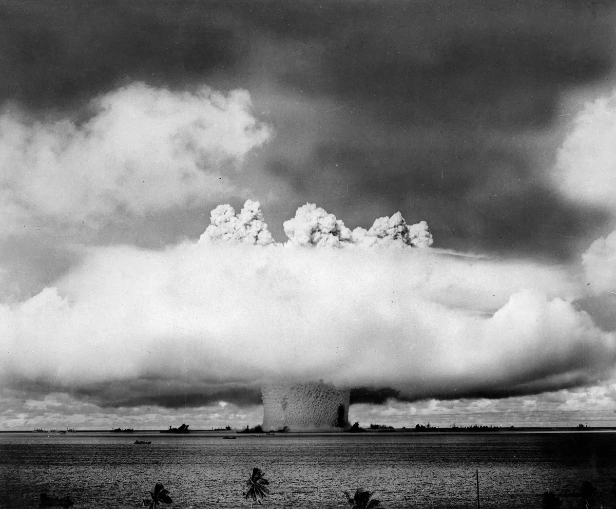 Bikini atoll, atomrobbantás, tenger alatt, amerikaiak, károsodás, veszély, radiokativitás