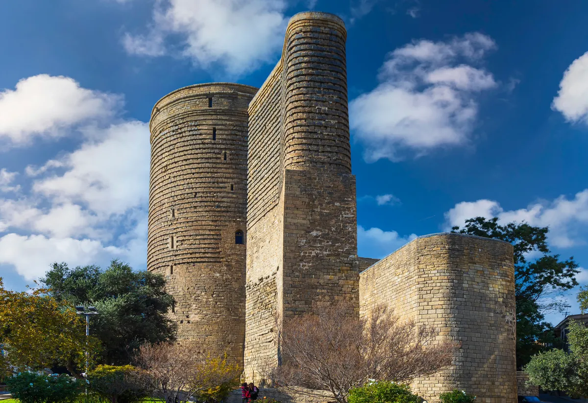 Baku, Azerbajdzsán, Szűz-torony, óváros, Qiz Qalasi