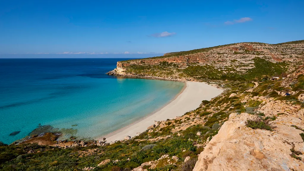 strand, Olaszország, Szicília, Spiaggia dei Conigli