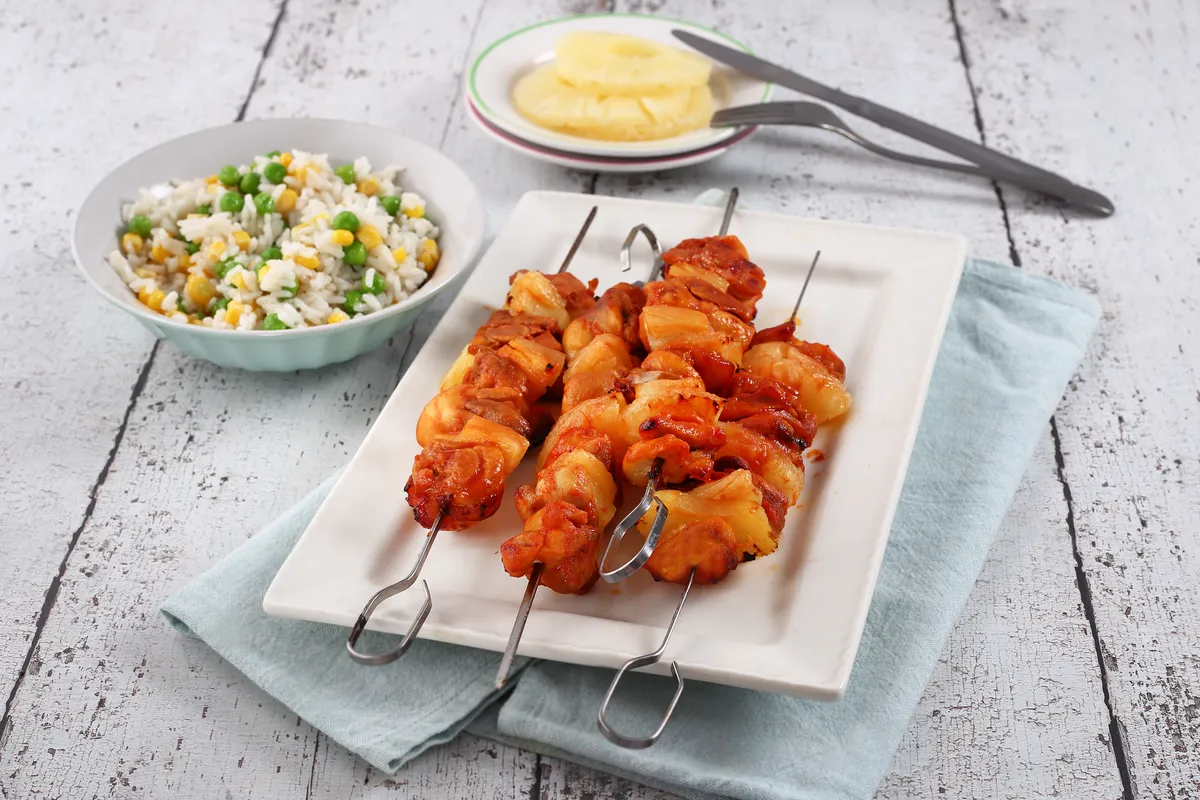 Édes-savanyú csirkenyárs recept rizskörettel recept