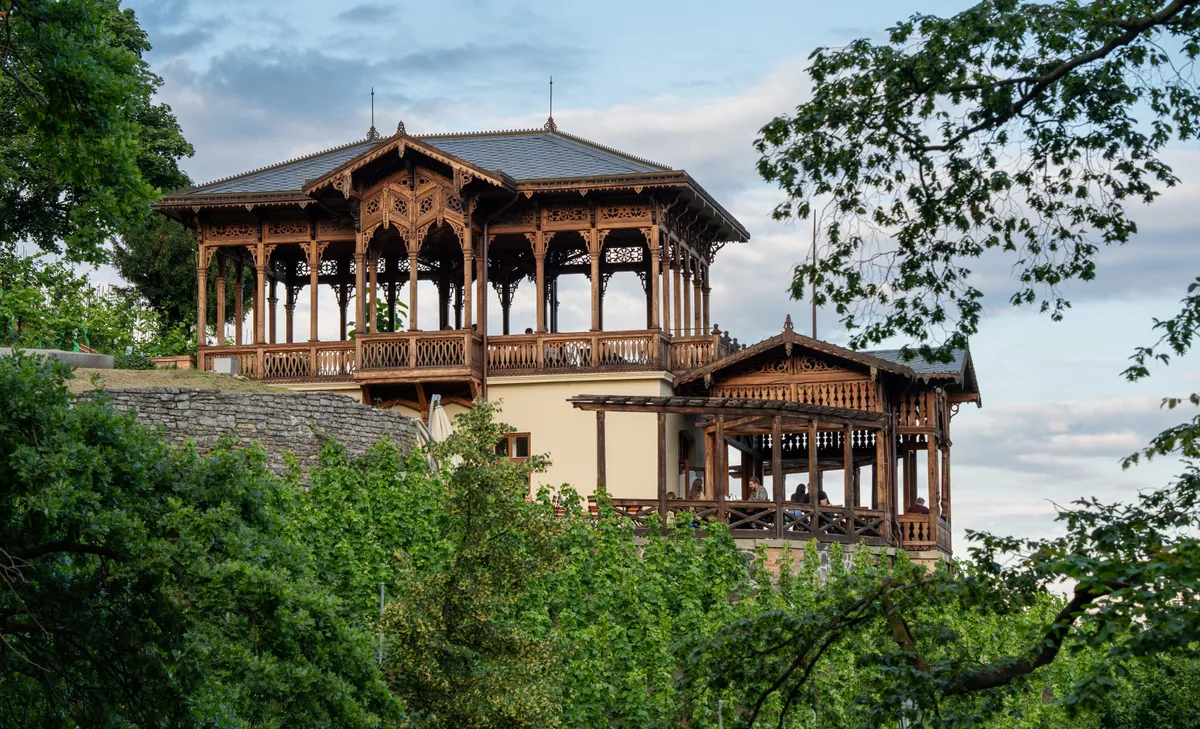 Grebovka,Gazebo,In,Sunny,Day