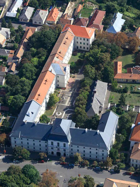 Sárospatak, Református Kollégium, légi fotó